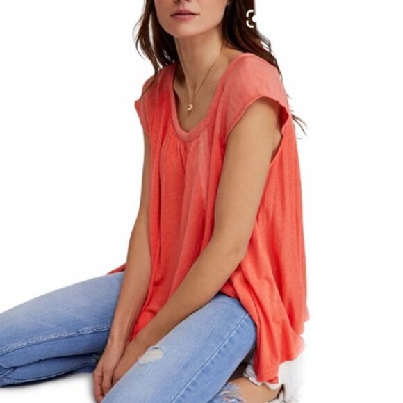 ⭐️NWT MSRP $58 Free People Keep it Casual Tee Women's Size Small - Picture 3 of 7